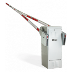 Upswung B Package 1602/28ft/115V Extra Wide Lane 28ft Barrier Gate Operator for Commercial, RV Centers, Industrial Park. Kit Includes wireless receiver and transmitters, 2/down loops, detector and a safety photo eye. 