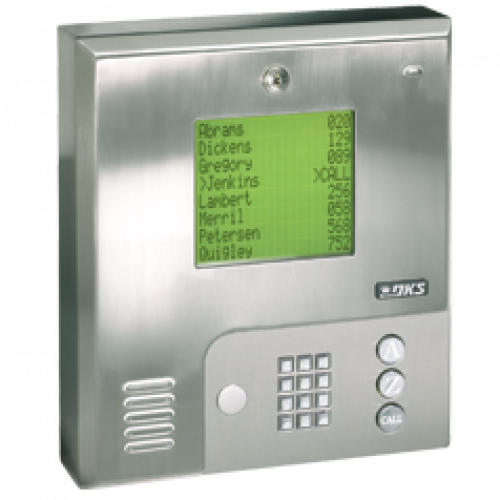 Doorking 1837 PC Programmable Telephone Entry System for Apartment/ Offices  with 3000 memory,SS, Surface Mount 1837-080