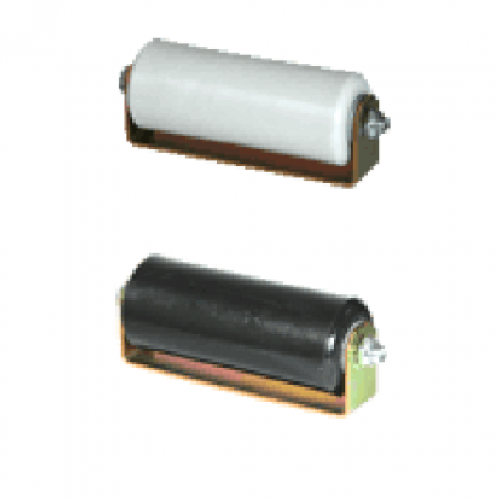 EAGLE EG 097 3" Guide Roller; White (UHMW Plastic; Sealed Bearing & Zinc Plated Bracket)