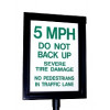 Guardian 14110 Manual Warning Sign - Reflective, Two Sided