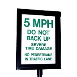Guardian 14110 Manual Warning Sign - Reflective, Two Sided