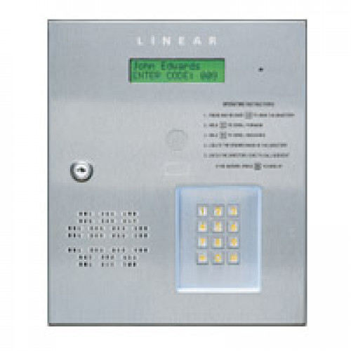Linear AE-500 Commercial Telephone Entry System - Two Door Controller  ACP00899