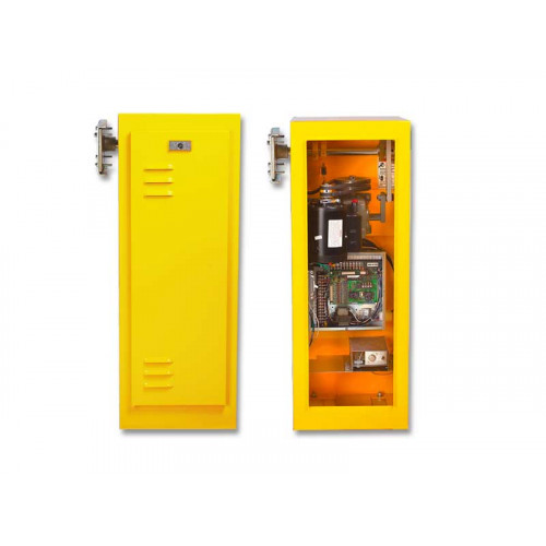 Linear BGU-D 24VDC/115VAC BBU Solar Ready Barrier Gate Operator.  Yellow or White powdercoated available. Comes with a  10,12 or 14 foot counter-balanced gate arm. Call for BEST pricing and ordering assistance.